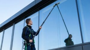Nettoyage de vitres en hauteur : matériel, accès et sécurité